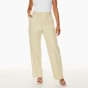 Aritzia Babaton Agency pants US 6 cream coloured wool